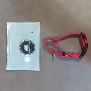 Plutus Pet No Pull Collar Quick Snap Buckle Red Black New XS